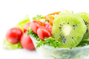 Fresh mixed vegetables salad.
