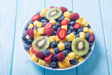 Fresh fruit and berries salad