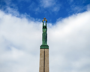 Monument of Freedom in Riga, Latvia, July 20, 2018