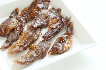 Korean food, grilled beef for gourmet image