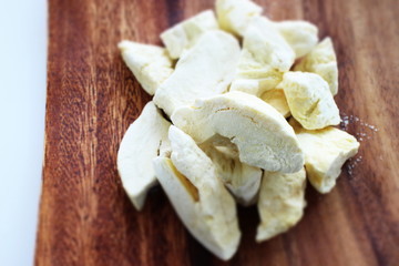 Thailand food, dried durian