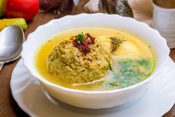 Kufta bozbash soup