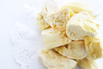 Thailand food, dried durian