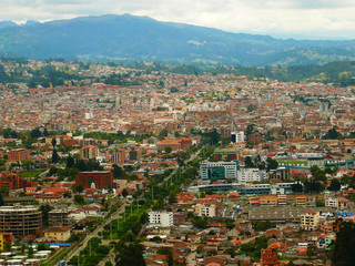 Fototapeta premium View over Cuenca, Ecuador