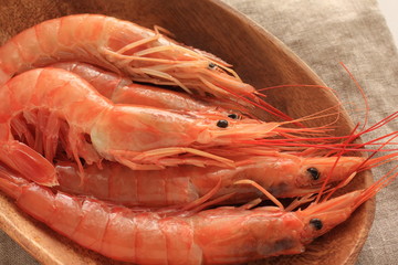 prepared shrimp on plate