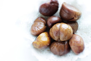 Winter chestnut for asian snack food image