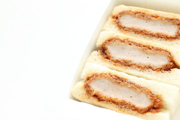 Japanese food, Tonkatsu pork cutlet sandwiches