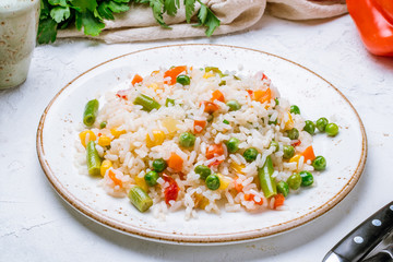 Rice with vegetables
