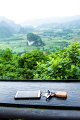 Mountain in the rainy season
