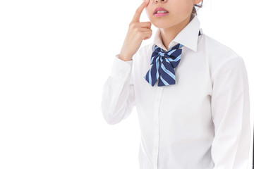 思春期の肌荒れに悩む学生