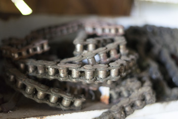 Old chain closeup