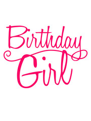 frau girl mädchen pink zahl It's My Birthday geburtstag feiern party jubiläum fest geschenke spaß geburtstagskind kind älter jahr alt clipart
