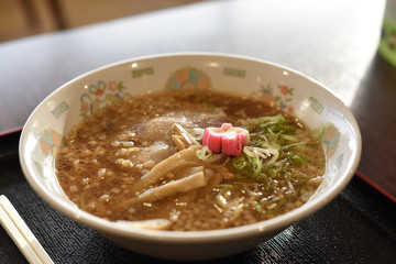 日本のラーメン店のメニュー