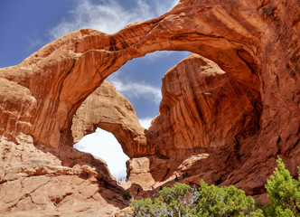 Double Arch. Arches national Park. Utah, USA