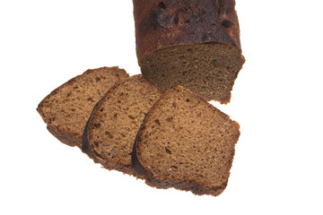 bread isolated on white background