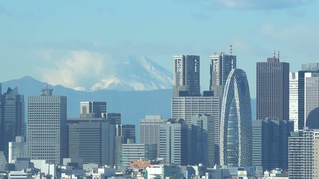 富士山と東京