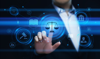 Labor Law Lawyer Legal Business Internet Technology Concept