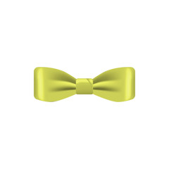 yellow colored bow tie icon. Element of bow tie illustration. Premium quality graphic design icon. Signs and symbols collection icon for websites, web design, mobile app