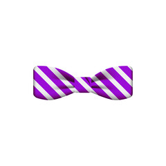 purple striped colored bow tie icon. Element of bow tie illustration. Premium quality graphic design icon. Signs and symbols collection icon for websites, web design, mobile app