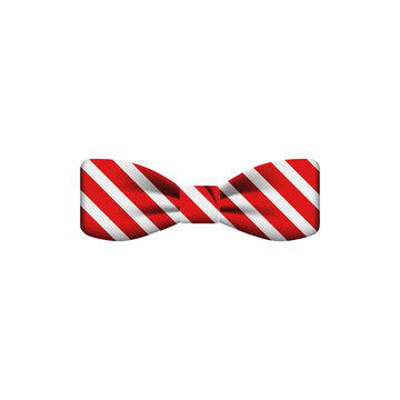 red striped colored bow tie icon. Element of bow tie illustration. Premium quality graphic design icon. Signs and symbols collection icon for websites, web design, mobile app