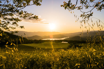 Beautiful Napa Valley Sunset 3 - obrazy, fototapety, plakaty