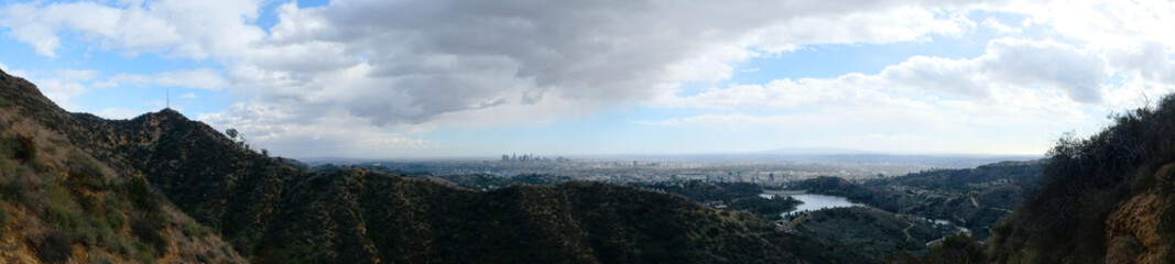 Cloudy Hollywood Landscape