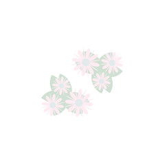 flowers. Element of flower for mobile concept and web apps. Colored flowers can be used for web and mobile