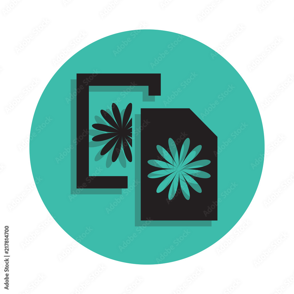 Poster postcards icon. element of printing house for mobile concept and web apps icon. thin line icon with 