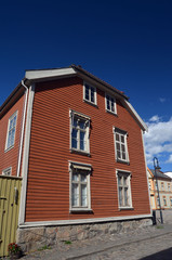 An ancient city, located inside an old fortress. Preserved style and architecture of antiquity. Historical town Fredrikstad.Named after the Danish King Fredericks II. 
