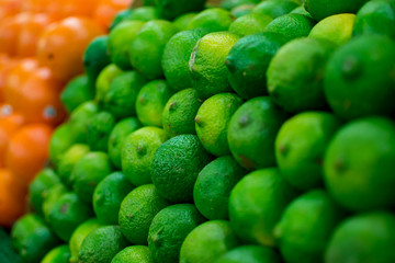 Limes at a market