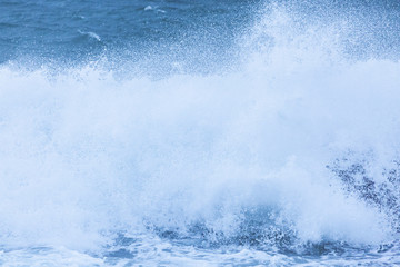 Waves and Rocks at Beach at Sunrise, 