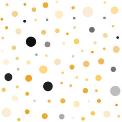 Light Orange vector seamless texture with disks.