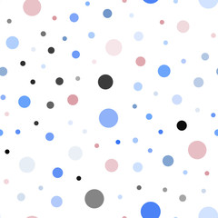 Light Blue, Red vector seamless backdrop with dots.