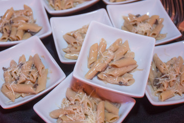 Snacks at a corporate cocktail party