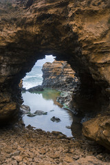 Rugged Coastline Along the Great Ocean Road, Victoria, Australia