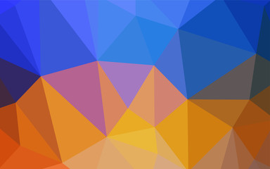 Light Blue, Yellow vector abstract polygonal background.
