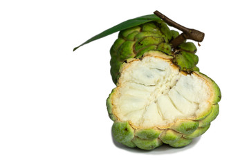 custard apple fruit (Sugar apple fruit) isolate on white background