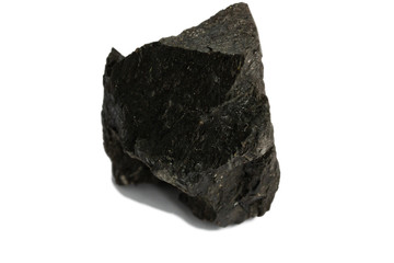 lignite stone isolate on white background
