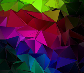 Fototapeta premium Triangular 3d, modern background