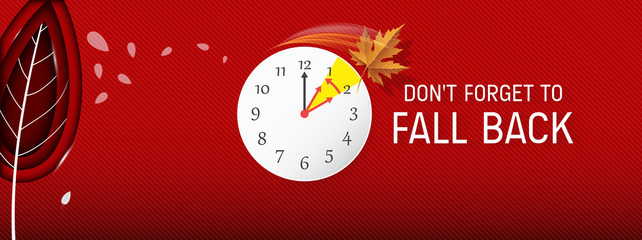 Day Light Savings Time End - Don't Forget To Fall Back.