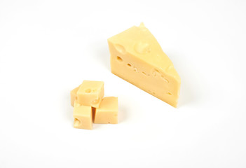 Cheese isolated on white background