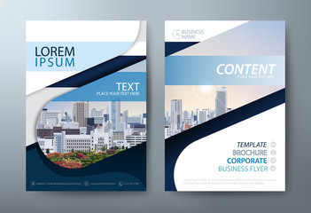 Annual report brochure flyer design template vector, Leaflet presentation abstract flat background, book cover templates, layout in A4 size.