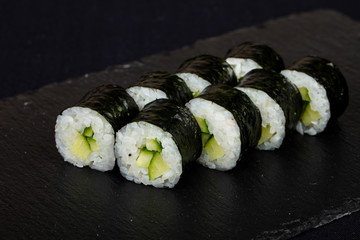 Japanese roll with cucumber