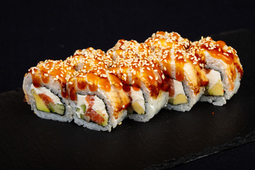 Japanese roll with eel