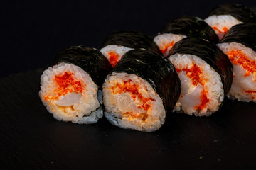 Japanese roll with prawn