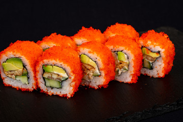 Japanese roll with eel