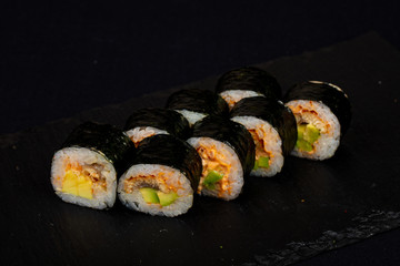 Japanese roll with salmon