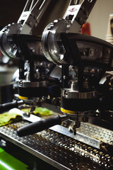 professional electric coffee machine for making an invigorating drink, equipment for coffee shops, barista tool