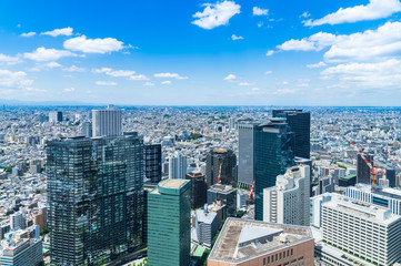 東京　都庁から眺める都市風景