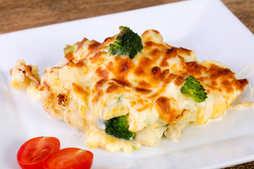 Cabbage with cheese